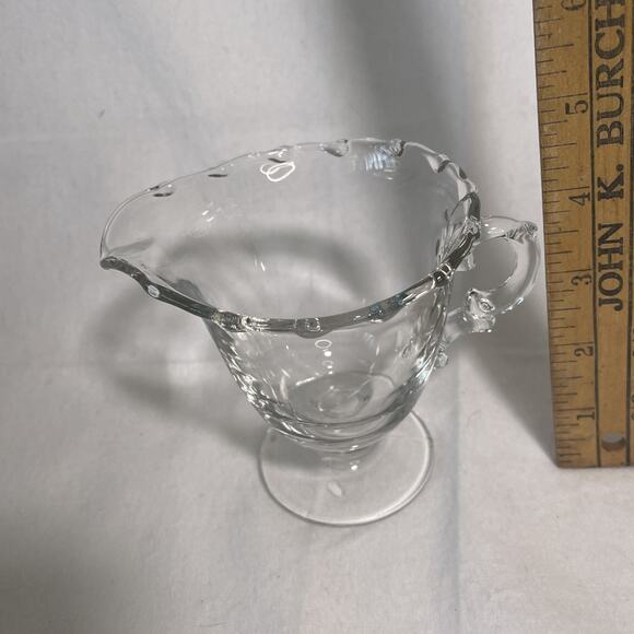 VTG Sugar & Creamer Set, Century by Fostoria Elegant Glass, Beautiful - Picture 6 of 7